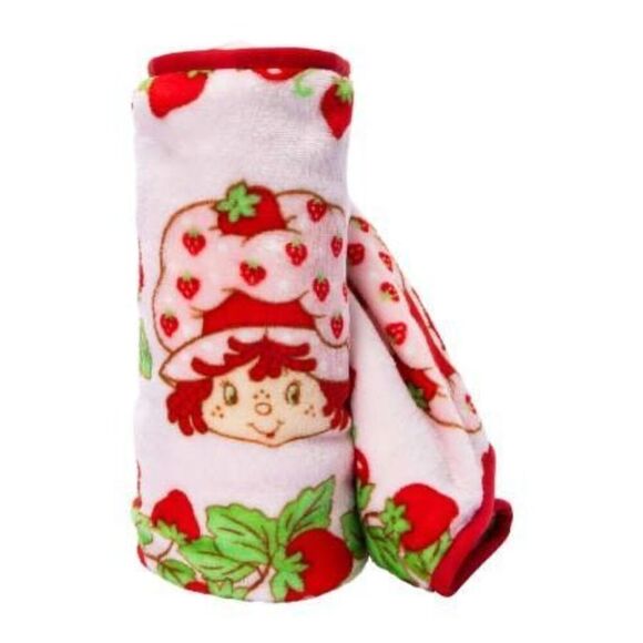 Official Strawberry Shortcake Throw Travel Blanket 40 in x 50 in Vintage Design - Picture 3 of 3